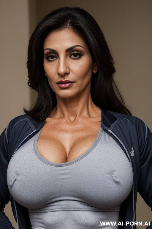 dri fit shirt, dri fit jacket, abs, huge perfect oval tits, big nose - #main
