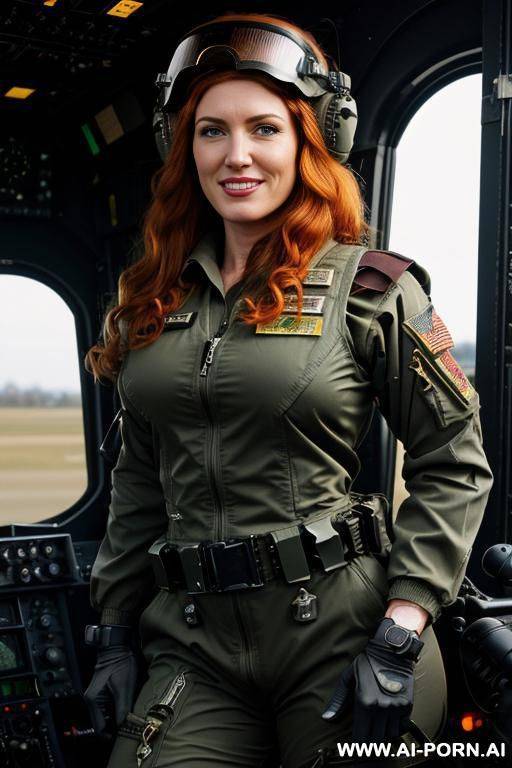 apache helicopter pilot suit, apache helicopter pilot coverall, ah 4 apache pilot suit, us army apache helicopter pilot helmet, with a military helicopter pilot helmet, in a helicopter base, us - #main