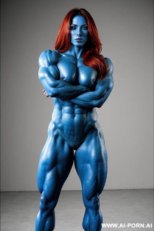 blue skin，naked - #main