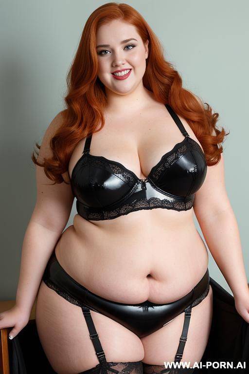 half body photo shot, dynamic angle 30, about at classroom, obese chubby fat bbw curvy teacher, wearing a sexy and hot black and yellow latex stocking lingeries, she is a obese smart teacher - #main