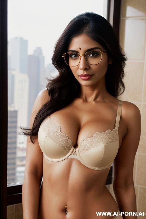 ((push up bra)) , ((bathroom with large windows )) ((large fancy manhattan penthouse)), ((suburban mom)), ((higareda)), (gorgeous), beautiful eyes, (big full lips), (beautiful), (lean) ((photorealistic)) - #main