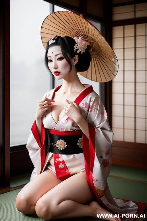 geisha, totally naked - #main