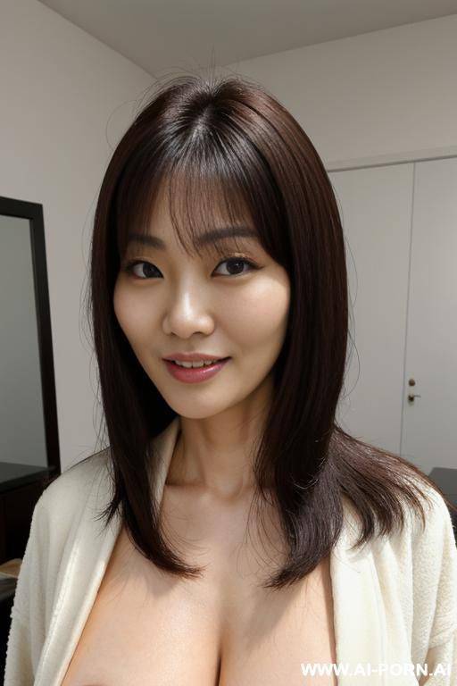 ((two korean women)), supermodels, suburban moms, lean, (photorealistic) (brunette), (ultra detailed photo), (hyper realistic photo), (hard nipples), (large boobs), sexy, just out of bed look - #main
