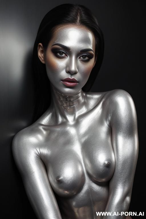 silver bodypaint - #main