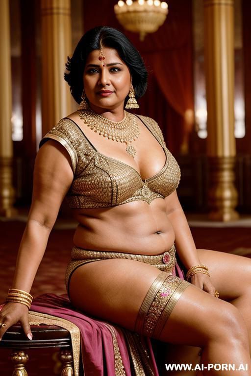 ancient indian powerful fifty years old confident chubby lesbian queenin a luxury indian palace - #main