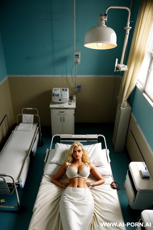 super sexy nurse.wears white push up bra. - #main