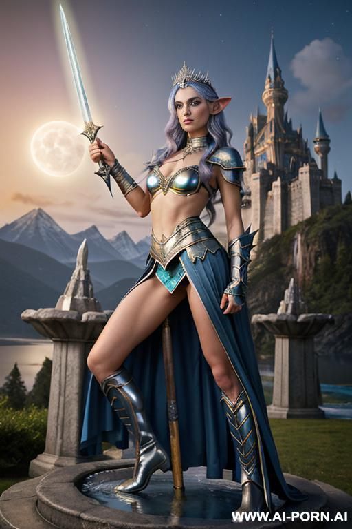 fantasy elf wizard, looking at viewer, (eye contact), front view, finely detail, majestic view, ultra detailed face, highly detailed skin, highly detailed hands, proud figure, ultra realistic athletic - #main