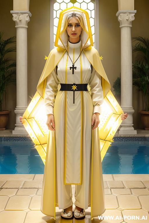 blonde nun nude on cross - #main