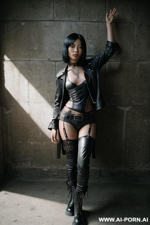 an naked asian girl in spread eagle pose - #main