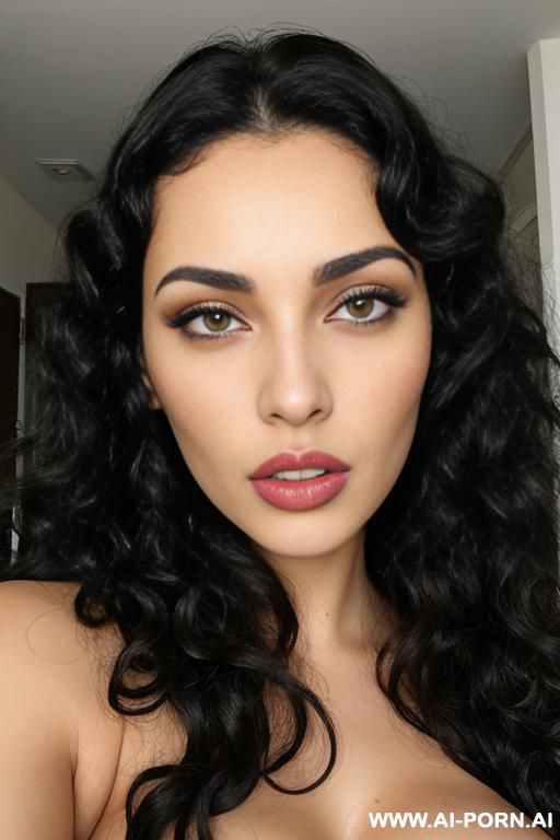 (african white mixed race), pretty, thick plump lips - #main