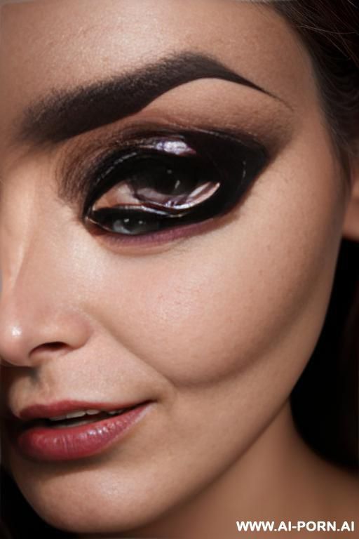 kinky mistress having dominant eye contact, feisty eyes closeup - #main