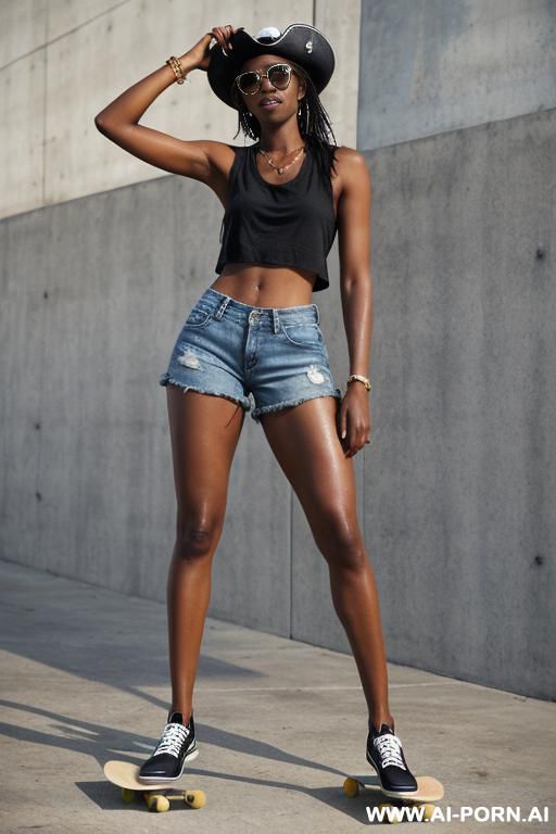 long thick legged ebony oily and wet thick woman in condom hat crop top.squeezed into a scule fitting. torn ripped clothes and thick juicy slippery thick woman placed inside human size barrel, - #main