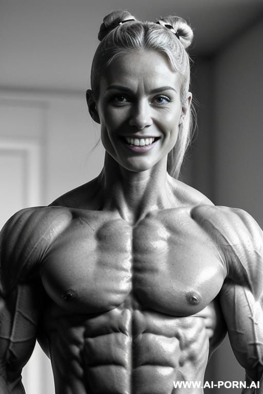 ((nude white smiling very muscular short fitness model d. messing with rockhard pecs)), (extreme sculpted abs), ((very muscular pecs)), ((very muscular fbb delts)), ((very muscular fbb traps)), ((nude - #main
