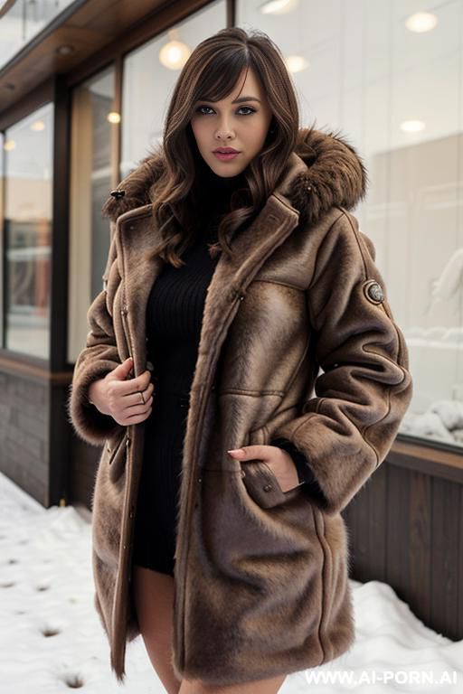 dressed in fur clothes - #main