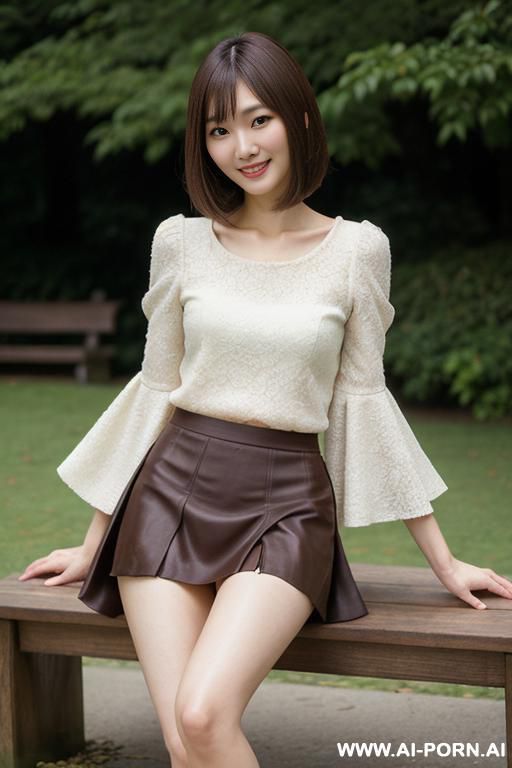 sitting on wooden bench - #main