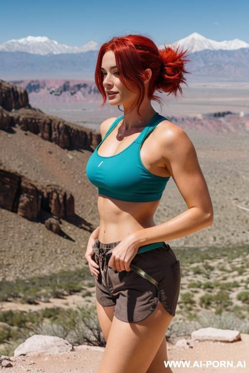 hiking, mountain desert, tight shorts - #main