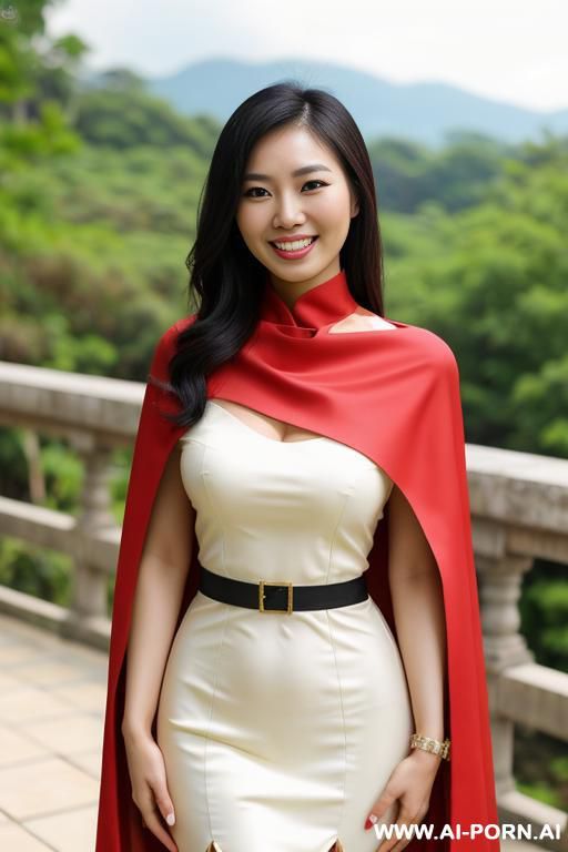 asian woman, smiling, standing - #main