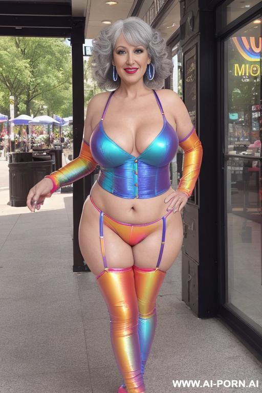 social media influencer, tight top, extremely pretty, full lips, button nose, hoop earrings, busty round boobs, hourglass figure, tight waist - #main