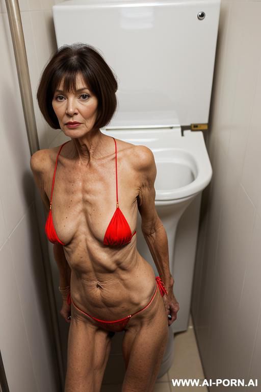 superhot superskinny, extreme beautiful, mature, slutty bitch, hairy pussy, ((wear a micro bikini)), - #main