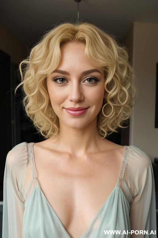 transparent open chiffon blouse, show her tits. - #main