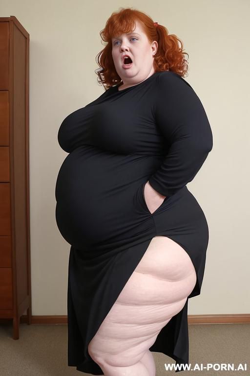 extreme obese bbw , naked, outdoor, walking, tails, front view - #main