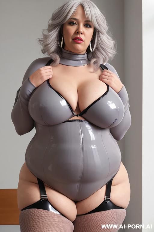 social media influencer, tight top, extremely pretty, full lips, button nose, hoop earrings, busty round boobs, hourglass figure, tight waist - #main