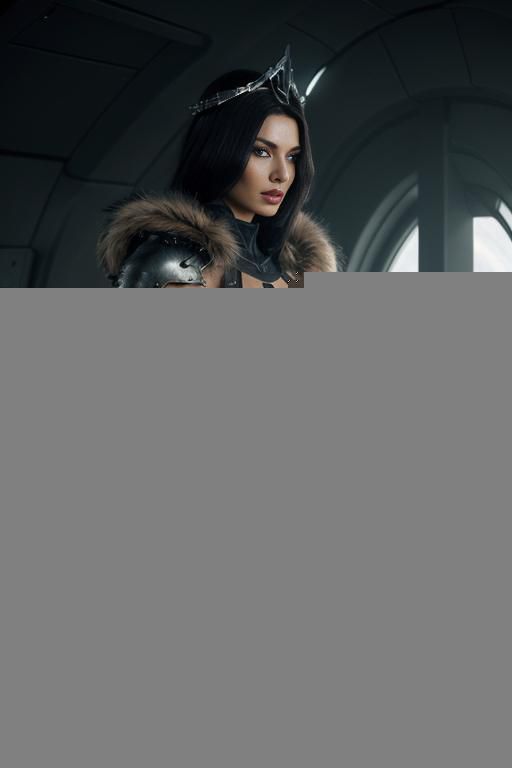 (medium shot), (front view), (eye contact), (looking at viewer), sci-fi dark fantasy swordswoman, dominant body pose, threaing looking woman, arrogant cruel face, ultra realistic, slender sinewy body, - #main