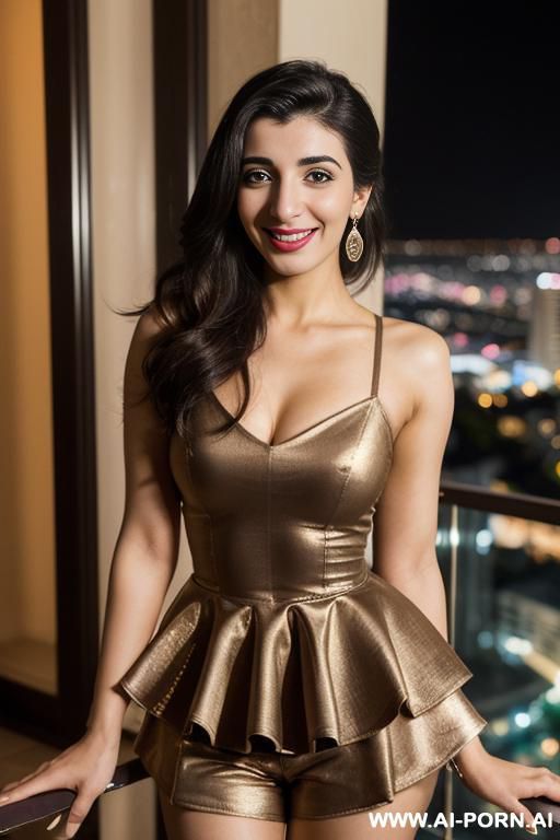 (urwa hocane), ((( punjabi ))), ((peplum)), (christmas), (modern monaco mansion), (big nose), ((smiling at the camera)), photorealistic, (ultra detailed photo), (hyper realistic photo), standing in a - #main