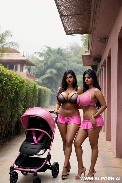 black and pink pram, indian, breasts, tits - #main