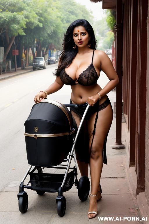 pram, indian woman, tits - #main