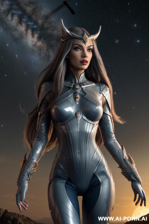 (front view), (looking at the viewer), (detailed face), (detailed body), (detailed hands), (detailed skin), space wizard, majestic view, ultra detailed face, highly detailed skin, highly detailed hands, - #main