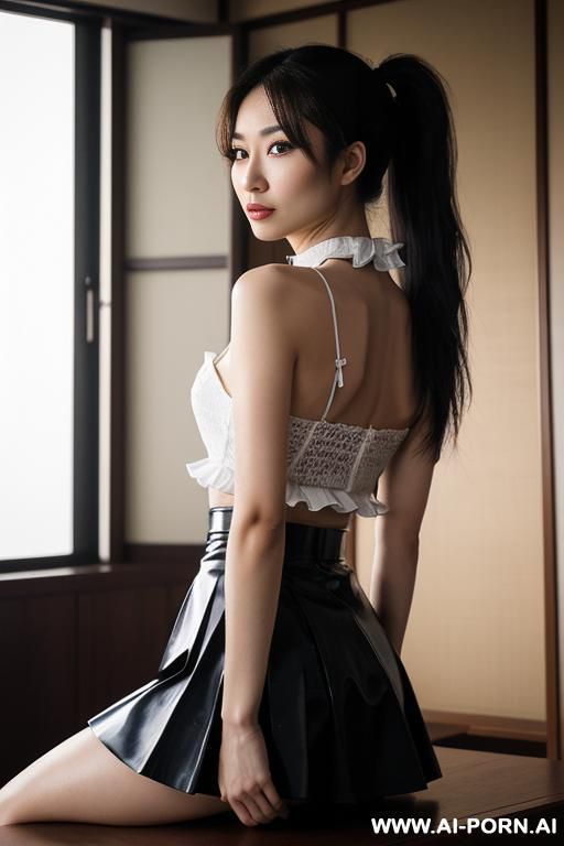 小さい胸、小さいおっぱい、小さい乳首、小さい乳輪、貧乳、微乳、童顔、少女、かわいい、裸、陰毛無し、日本人、薄いピンク色の乳首、１０代、ショートカット、ポニーテール、屋外 - #main