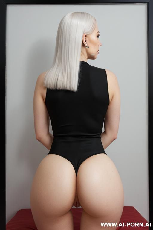 stern-looking dominant teacher. (naked) (bent over) ((realistic )) (perfect hourglass figure) (gape anus)) ((image frame from head to knee)) (amazing thighs) (showing anus) - #main