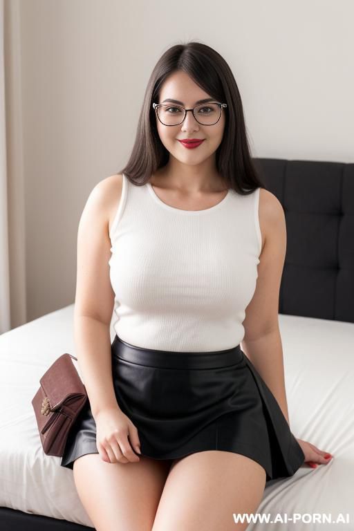 big thighs. in the bedroom, in glasses, - #main