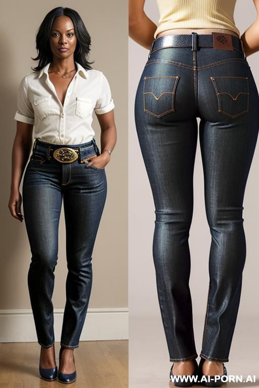 (((mature ebony))) (((blue jeans without pockets))) (((tight ass))) (((no pockets))) (((no back pocket jeans))) ((( golden belt))) (((oxford shoes))) - #main