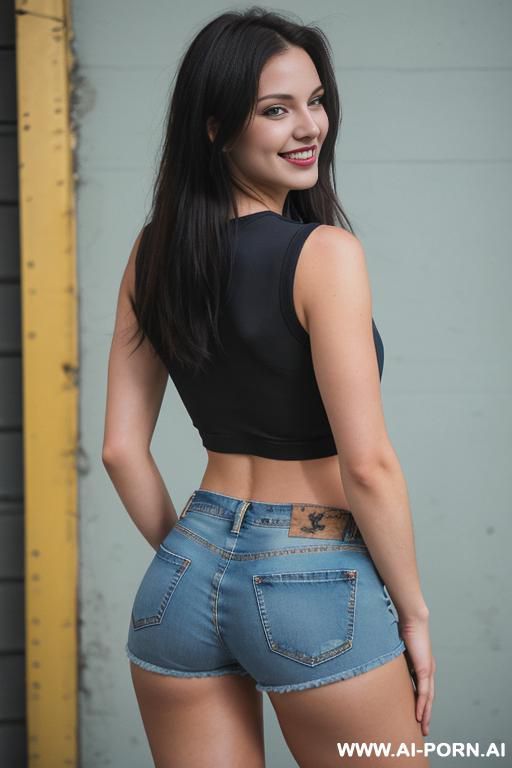 tight ass perfect round tight denim shorts ukrainian - #main