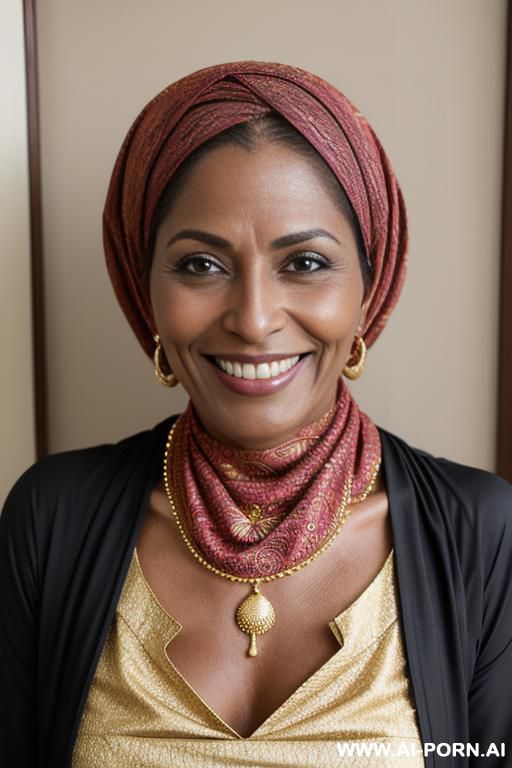 hot milf, dark-skinned, ethnic outfit, headscarf - #main