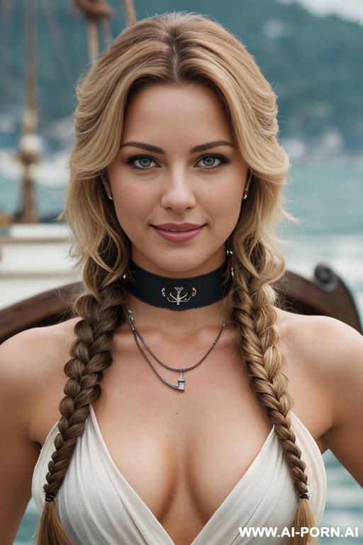 (topless), (soft alluring smile), (wide hips), (winter background), (overcast day), (even lighting), (light tan), (necklace), (ftv) - #main