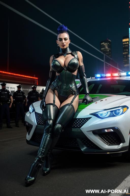 allowing alluring leg apart open leg, cyber mage mechanical body - #main