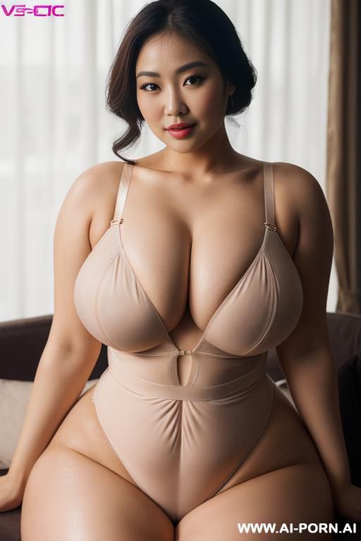 (((wide thighs))), (((thick thighs))), very micro leotard v-shape swimsuit, (((v-shape))), (((high-cut))), (((very-high-cut))), (((ultra-high-cut))), (((high cut to the limit))), full shot view (((mature))), (((0yo))) - #main