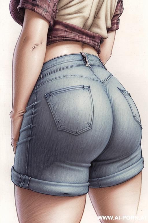 (((image comic-drawing pencil style))) (((close up cheeks ass shot))) ((((showing cheeks ass)))) brunette pixie haircut (sexy slut) (from behind) (((in the underground parking))) (walking sexy) - #main
