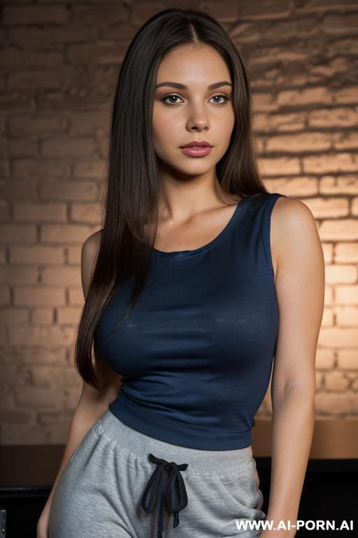 (balcony at night), (actress topanga), ((blue sleeveless crew neck shirt , jogger pants )), (pretty face), (detailed face), (natural lighting), ((highly detailed photo)), (actress topanga), lean, - #main