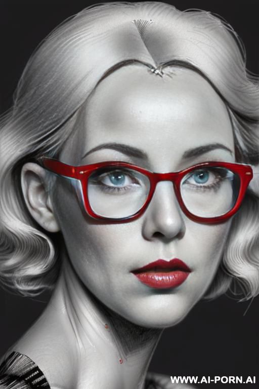 ((((in one panel))) ((((face close up shot)))) ((((image comic-drawing pencil style)))) ((((astonished eyes)))) pretty italian woman full red lips, astonished, blonde curly haircut ((((image comic-drawing pencil style)))) - #main