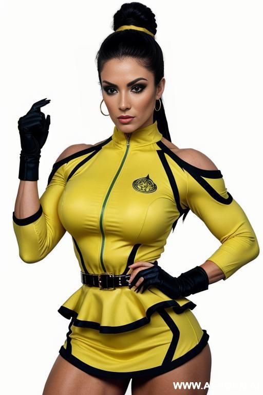 (((keep face and shape)))!!! image comic-drawing vintage style, sci-fi, atompunk, slender body in the sci-fi city, sci-fi yellow jacket, fantasy arab dress, sci-fi cap, in white background, image comic-drawing vintage style - #main