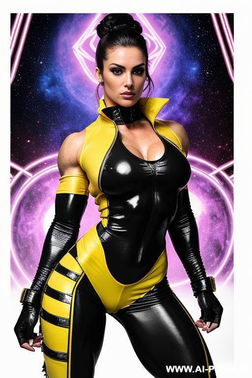 image comic-drawing vintage style, sci-fi, atompunk, slender body in the sci-fi city, sci-fi yellow jacket, fantasy arab dress, sci-fi cap, in white background, image comic-drawing vintage style - #main