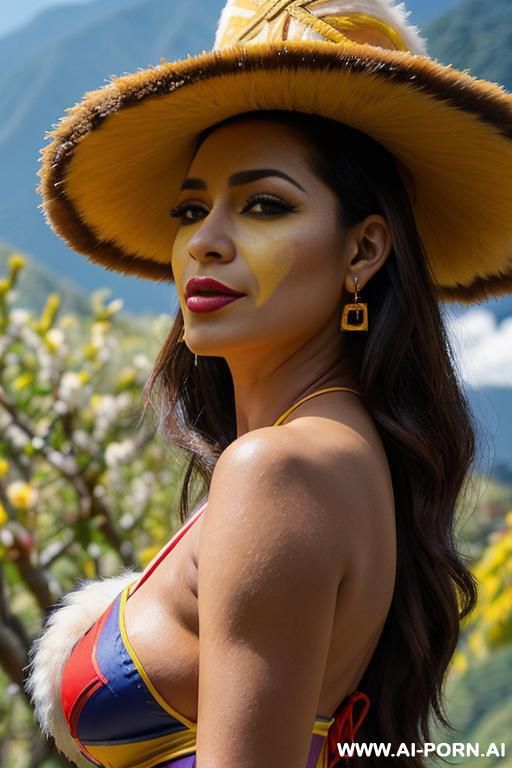 a bi woman wearing a red swimsuit - #main