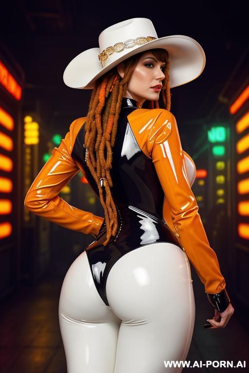 image comic-drawing pencil style. face of cowwoman, (natural breasts), (sci-fi necklace), image comic-drawing pencil style, atompunk, sci-fi, (orange rodeo hat), retrofuturistic rodeo hat with sci-fi devices. image comic-drawing pencil style. - #main