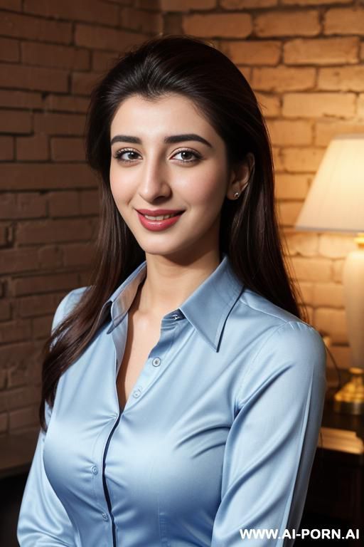 fancy pants, long sleeve button up shirt , oval office , brick wall background, lean, (photorealistic), (ultra detailed photo), (hyper realistic photo), (urwa hocane ), hud3 - #main