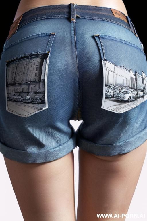 ((((landscape a under ground parking)))) (((image comic-drawing pencil style))) (((close up ass shot))) (from behind) ((((chuby cheek)))) ((((walking)))) shirt with a knot ((((jeans shorts)))) (((image comic-drawing pencil style))) - #main