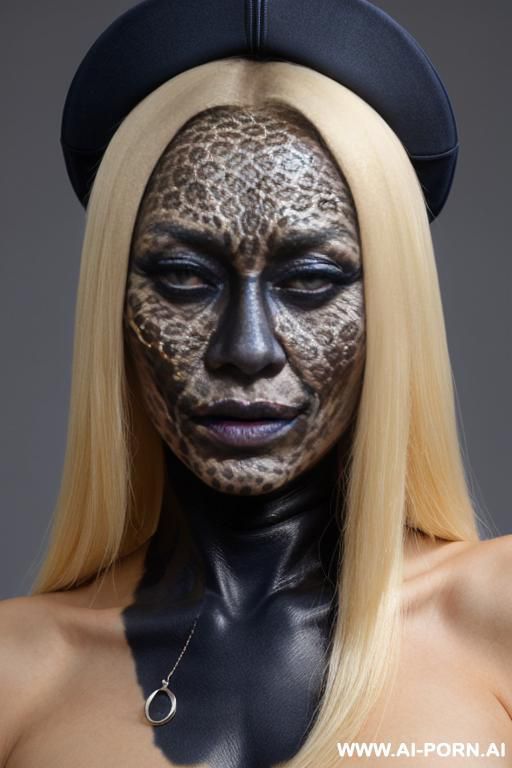 full frontal view, leopard skin, totally naked - #main